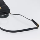 Salvatore Ferragamo Gancini Hand Bag Leather 2way Navy Gold Auth LNZ105-8