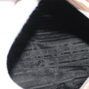 PRADA Hand Bag Canvas 2way Beige Silver Auth BSZ665A-11
