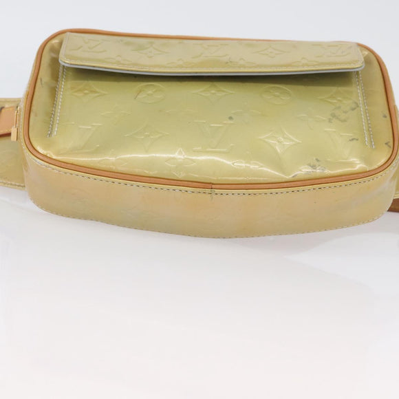 LOUIS VUITTON Monogram Vernis Fulton Waist bag Gris M91041 LV Auth BSZ666