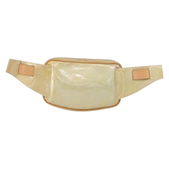 LOUIS VUITTON Monogram Vernis Fulton Waist bag Gris M91041 LV Auth BSZ666