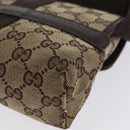 GUCCI GG Canvas Shoulder Bag Beige Silver 131236 Auth BSZ673-14