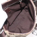 GUCCI GG Canvas Shoulder Bag Beige Silver 131236 Auth BSZ673-18