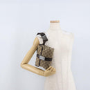 GUCCI GG Canvas Shoulder Bag Beige Silver 131236 Auth BSZ673-24