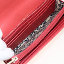 CHANEL Matelasse Long Wallet Caviar Skin Pink Gold CC Auth BSZ676A-15