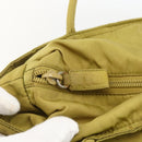 PRADA Hand Bag Nylon Green Auth BSZ678-15