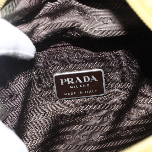 PRADA Hand Bag Nylon Green Auth BSZ678