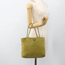 PRADA Hand Bag Nylon Green Auth BSZ678-23