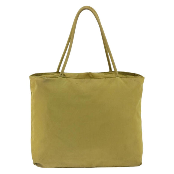 PRADA Hand Bag Nylon Green Auth BSZ678