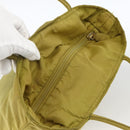 PRADA Hand Bag Nylon Green Auth BSZ678-6