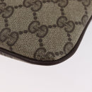 GUCCI GG Supreme Web Sherry Line Bag PVC Beige Gold 904 02 047 Auth BSZ679-12