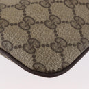 GUCCI GG Supreme Web Sherry Line Bag PVC Beige Gold 904 02 047 Auth BSZ679-13