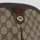 GUCCI GG Supreme Web Sherry Line Bag PVC Beige Gold 904 02 047 Auth BSZ679-15