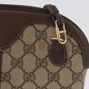 GUCCI GG Supreme Web Sherry Line Bag PVC Beige Gold 904 02 047 Auth BSZ679-4