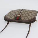 GUCCI GG Supreme Web Sherry Line Bag PVC Beige Gold 904 02 047 Auth BSZ679-7