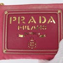 PRADA Shoulder Bag Nylon Pink Gold Auth BSZ681-15