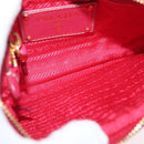 PRADA Shoulder Bag Nylon Pink Gold Auth BSZ681-17