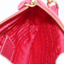 PRADA Shoulder Bag Nylon Pink Gold Auth BSZ681-18