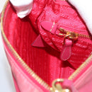 PRADA Shoulder Bag Nylon Pink Gold Auth BSZ681-19
