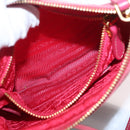 PRADA Shoulder Bag Nylon Pink Gold Auth BSZ681-21