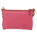 PRADA Shoulder Bag Nylon Pink Gold Auth BSZ681-3