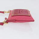 PRADA Shoulder Bag Nylon Pink Gold Auth BSZ681-5