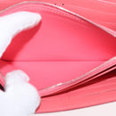 LOUIS VUITTON Vernis Rayure Portefeiulle Sarah Poppy Petal M58038 Auth BSZ682-21