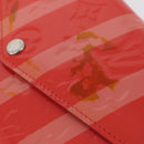 LOUIS VUITTON Vernis Rayure Portefeiulle Sarah Poppy Petal M58038 Auth BSZ682-4