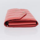 LOUIS VUITTON Vernis Rayure Portefeiulle Sarah Poppy Petal M58038 Auth BSZ682-6