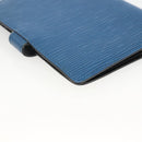 LOUIS VUITTON Epi Agenda PM Day Planner Cover Blue R20055 LV Auth BSZ683-11