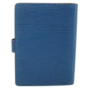 LOUIS VUITTON Epi Agenda PM Day Planner Cover Blue R20055 LV Auth BSZ683-3
