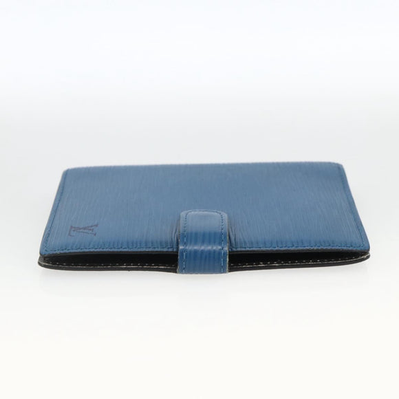 LOUIS VUITTON Epi Agenda PM Day Planner Cover Blue R20055 LV Auth BSZ683