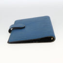 LOUIS VUITTON Epi Agenda PM Day Planner Cover Blue R20055 LV Auth BSZ683-6