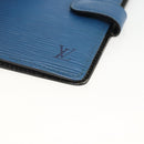 LOUIS VUITTON Epi Agenda PM Day Planner Cover Blue R20055 LV Auth BSZ683-8