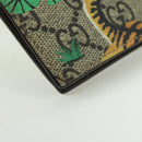 GUCCI GG Supreme Compact Wallet PVC Beige Auth BSZ684M-10