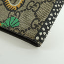 GUCCI GG Supreme Compact Wallet PVC Beige Auth BSZ684M-11