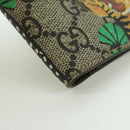 GUCCI GG Supreme Compact Wallet PVC Beige Auth BSZ684M-8