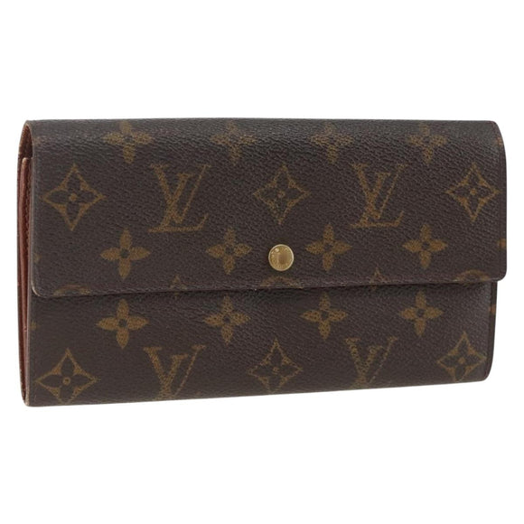 LOUIS VUITTON Monogram Pochette Porte Monnaie Credit Wallet M61725 Auth BSZ686