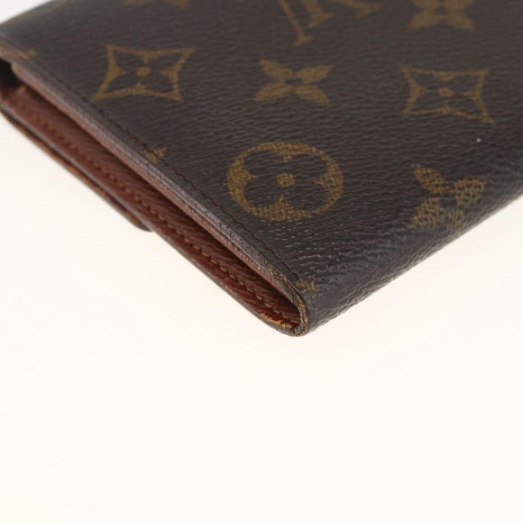 LOUIS VUITTON Monogram Pochette Porte Monnaie Credit Wallet M61725 Auth BSZ686