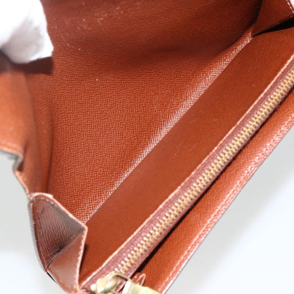 LOUIS VUITTON Monogram Pochette Porte Monnaie Credit Wallet M61725 Auth BSZ686