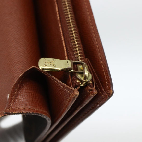 LOUIS VUITTON Monogram Pochette Porte Monnaie Credit Wallet M61725 Auth BSZ686