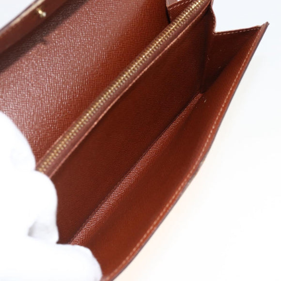 LOUIS VUITTON Monogram Pochette Porte Monnaie Credit Wallet M61725 Auth BSZ686