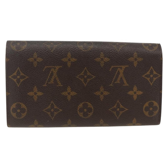 LOUIS VUITTON Monogram Pochette Porte Monnaie Credit Wallet M61725 Auth BSZ686