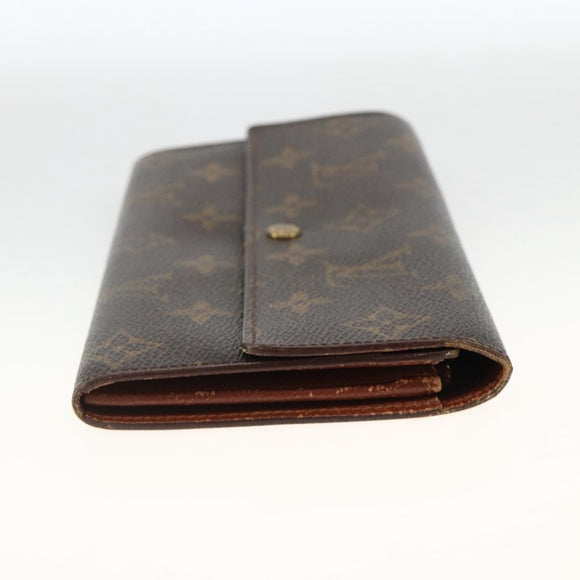 LOUIS VUITTON Monogram Pochette Porte Monnaie Credit Wallet M61725 Auth BSZ686