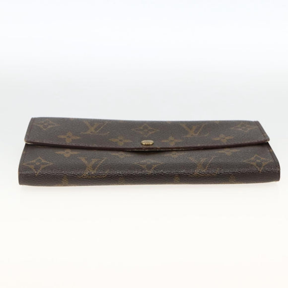 LOUIS VUITTON Monogram Pochette Porte Monnaie Credit Wallet M61725 Auth BSZ686