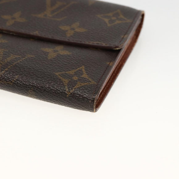 LOUIS VUITTON Monogram Pochette Porte Monnaie Credit Wallet M61725 Auth BSZ686