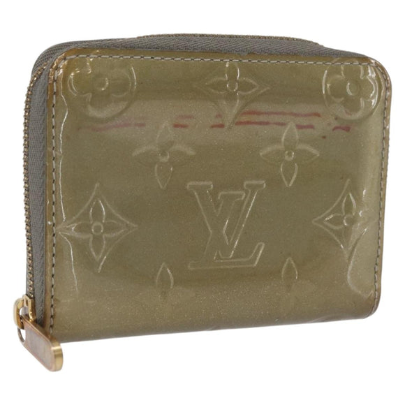LOUIS VUITTON Vernis Zippy Coin Purse Coin Purse Veil Bronze M93052 Auth BSZ687