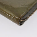 LOUIS VUITTON Vernis Zippy Coin Purse Coin Purse Veil Bronze M93052 Auth BSZ687-10