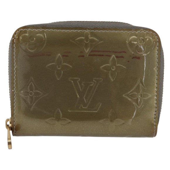 LOUIS VUITTON Vernis Zippy Coin Purse Coin Purse Veil Bronze M93052 Auth BSZ687