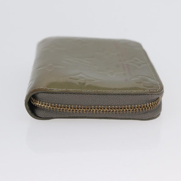 LOUIS VUITTON Vernis Zippy Coin Purse Coin Purse Veil Bronze M93052 Auth BSZ687