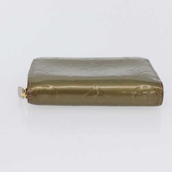 LOUIS VUITTON Vernis Zippy Coin Purse Coin Purse Veil Bronze M93052 Auth BSZ687